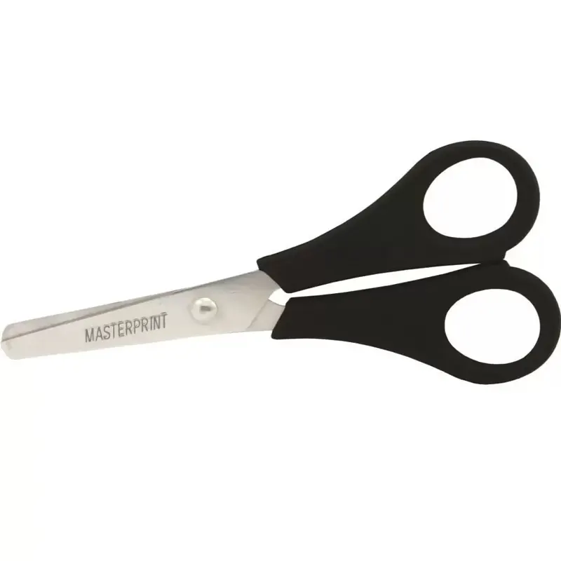 Tesoura-Escolar-Preta-13cm-Masterprint Tesoura Escolar Preta 13cm MP-502 - Masterprint - Imagem 1