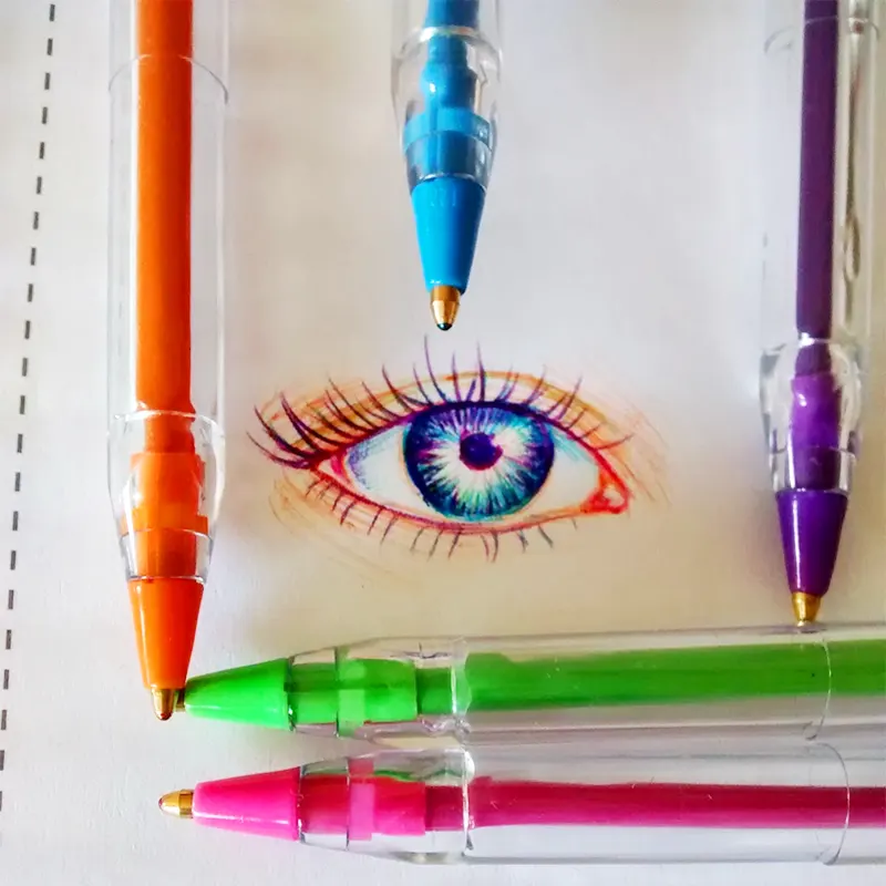 Kit 5 Canetas Esferográfica Trilux Colors - Faber-Castell - Imagem 3