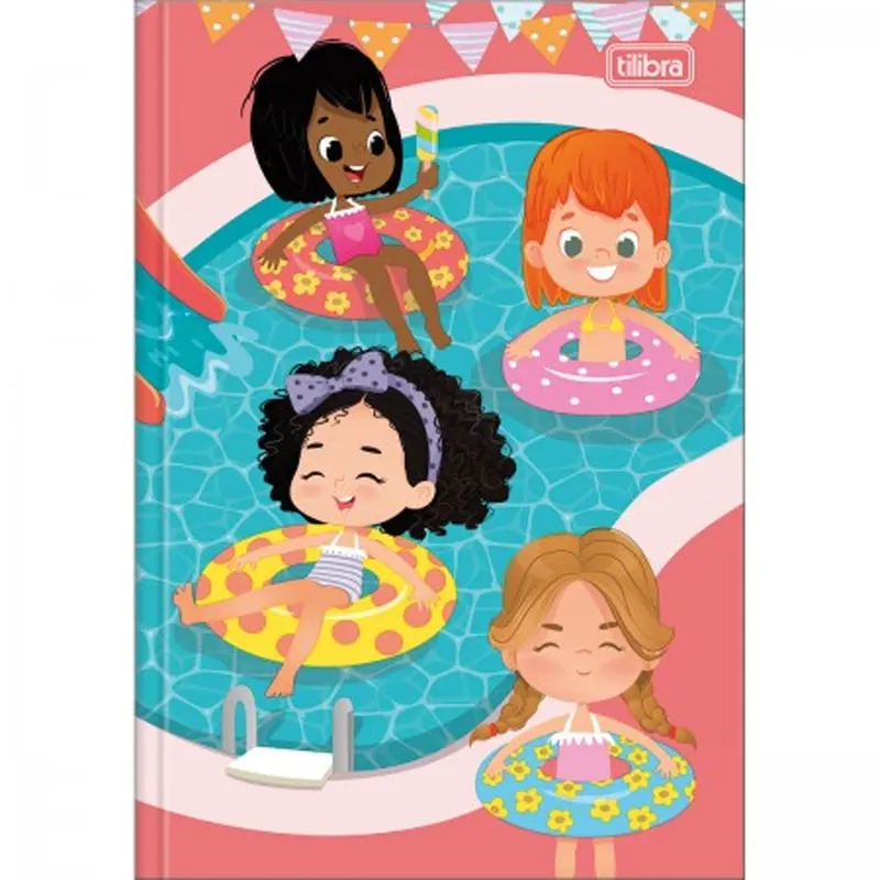 Caderno-Brochura-Sapeca-96-Folhas-Tilibra Caderno Brochurão Sapeca Feminino 96 Folhas - Tilibra - Imagem 1
