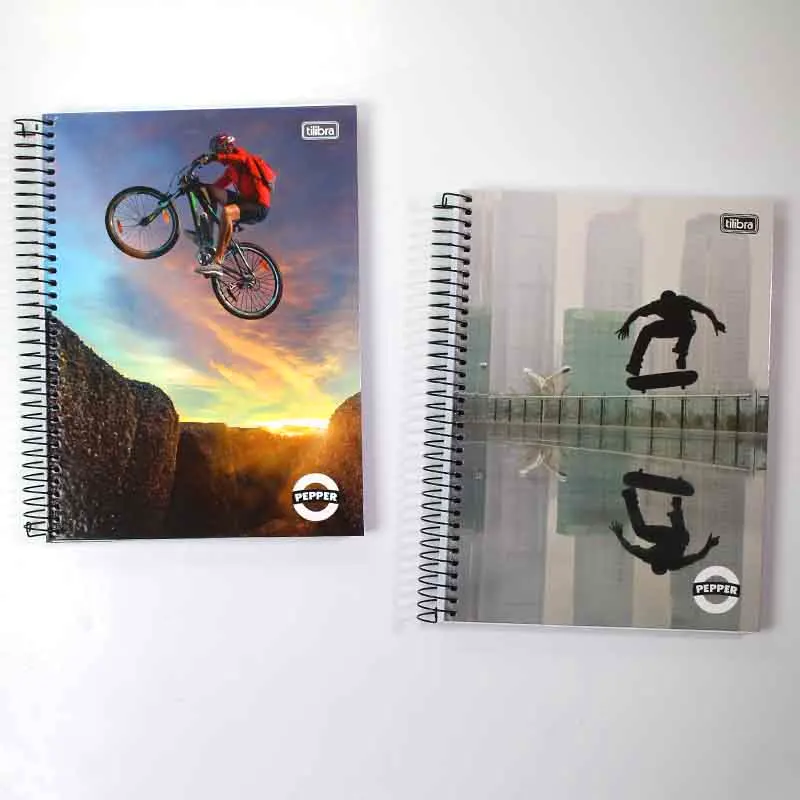 Caderno-Pepper-Masculino-10-Matérias-C-160-Folhas-Tilibra Caderno Pepper Masculino 10 Matérias 160 Folhas - Tilibra - Imagem 1