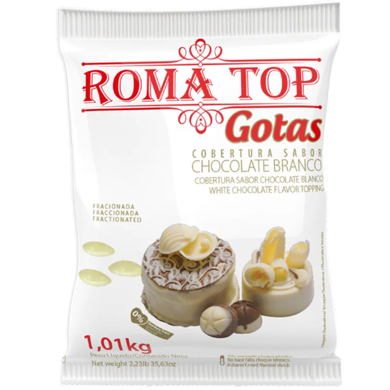 Cobertura-De-Chocolate-Top-Gotas-Branca-1,01kg-Roma Cobertura De Chocolate Top Gotas Branca 1,01kg - Roma - Imagem 1