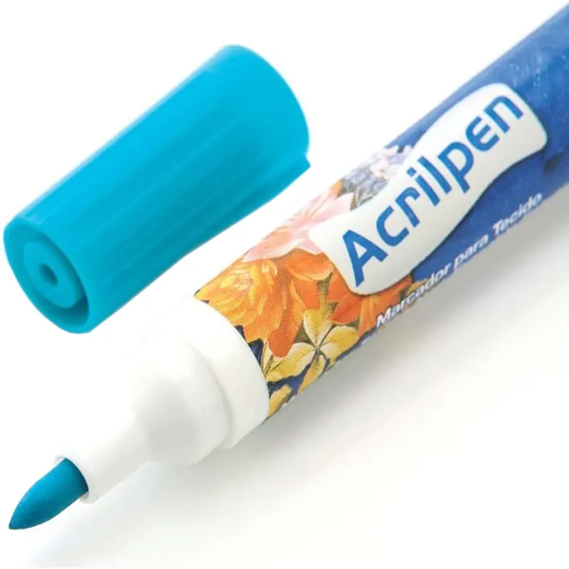 Marcador-Para-Tecido-Acrilpen-5 Caneta Marcador Para Tecido Várias Cores Acrilpen - Acrilex - Imagem 1