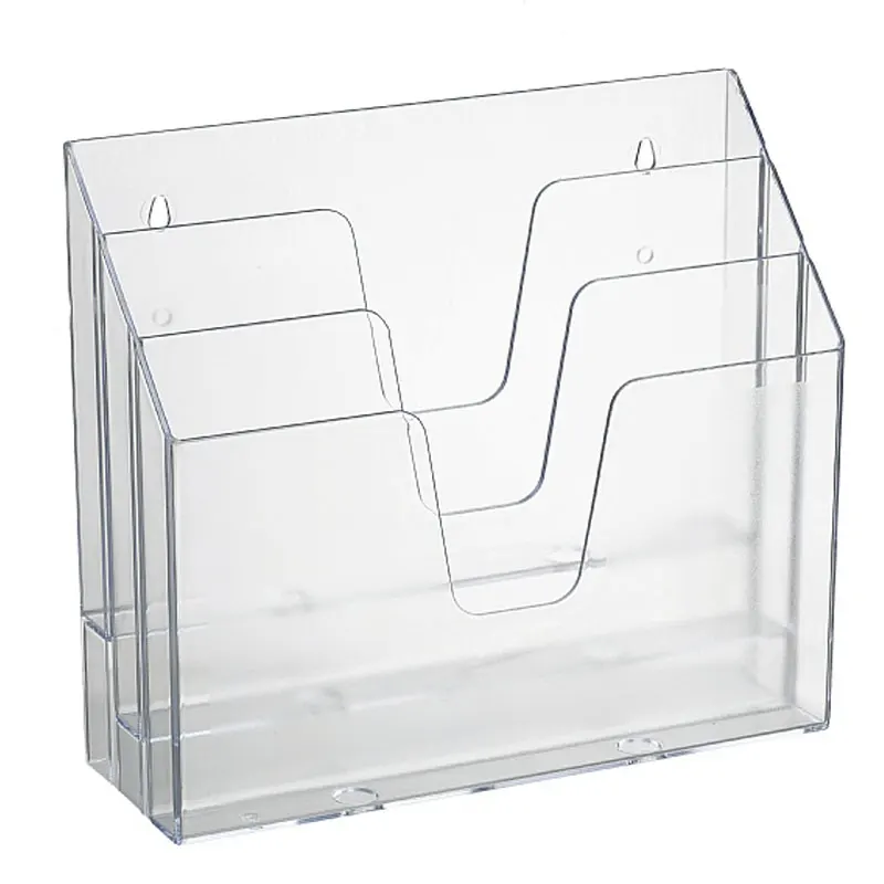 Organizador-de-Escritório-Horizontal-Triplo-Acrimet-cristal Organizador De Escritório Horizontal Triplo - Acrimet - Imagem 1