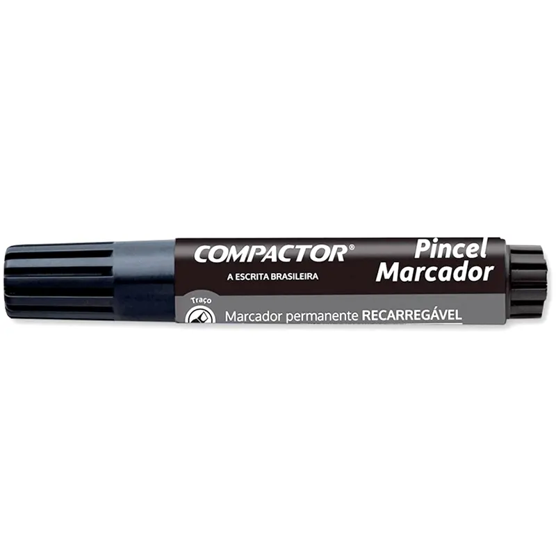 Pincel-Atomico-Marcador-Permanente-Compactor-Recarregavel-2 Pincel Atômico Marcador Permanente Recarregável - Compactor - Imagem 1