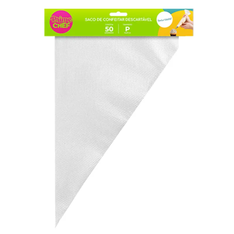 Saco-Descartavel-Para-Confeitar-Pequeno-Frio-C-50-Unid-1 50 Sacos Descartável Para Confeitar Pequeno Frio - Prime Chef - Imagem 1