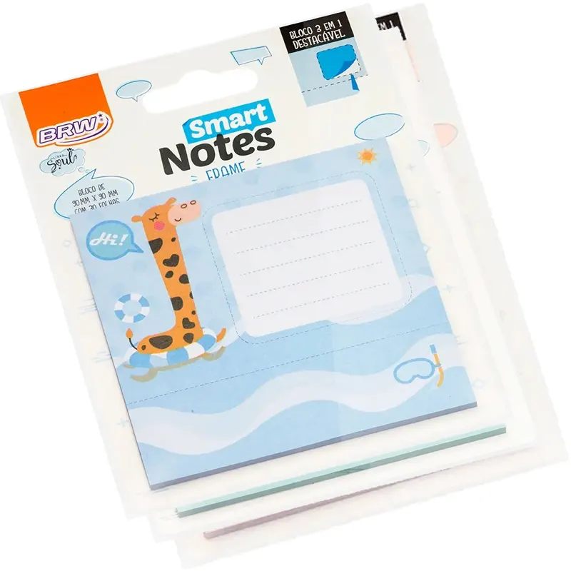 Bloco-Adesivo-Smart-Notes-90-x-90-mm-30-Folhas-Brw Bloco Adesivo Smart Notes 90x90mm C/30 Folhas - Brw - Imagem 1