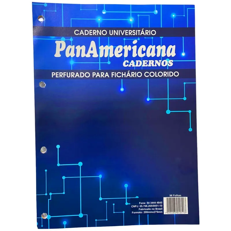 Caderno-Perfurado-P-Fichario-Colorido-C-96-Folhas-PanAmericana-3 Caderno Perfurado Fichário Colorido 96 Folhas - PanAmericana - Imagem 1
