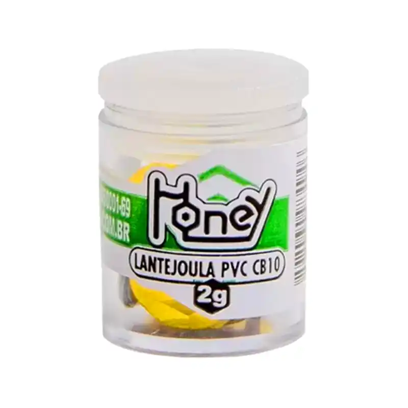 Lantejoula-Metalizada-10mm-Varias-Cores-Pote-2g-Honey-Ouro Lantejoula Metalizada 10mm Várias Cores Pote 2g - Honey - Imagem 1