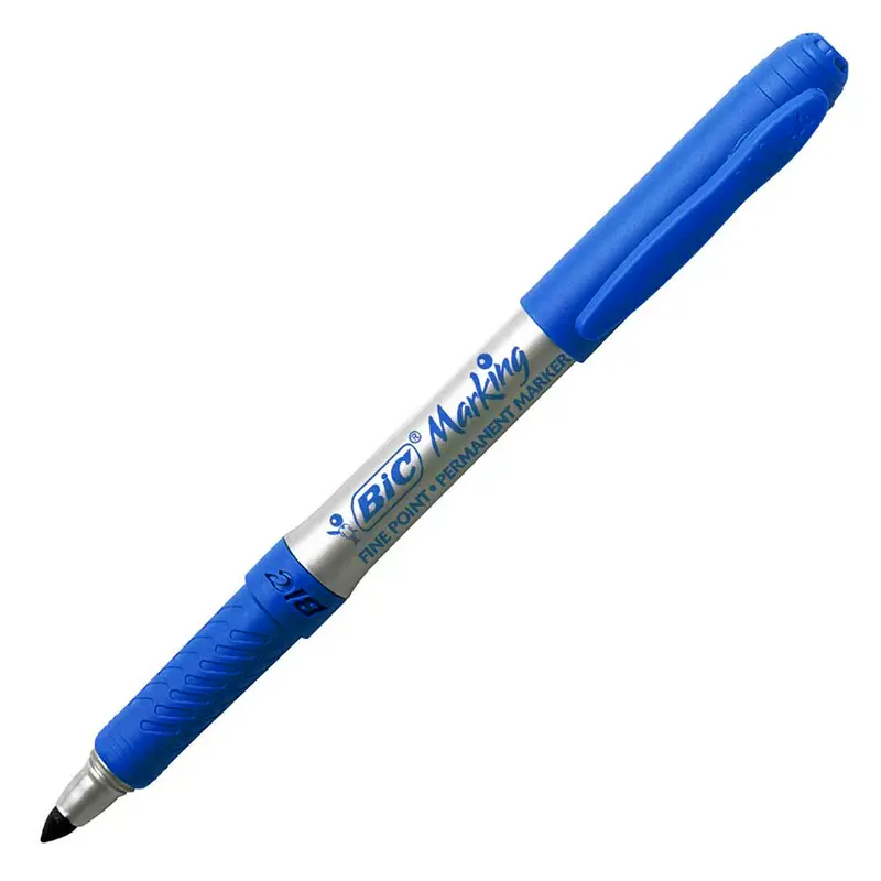 Marcador-Permanente-1-1mm-Ponta-Fina-Azul-Intensy-4 Marcador Permanente 1.1mm Ponta Fina Azul Intensy Bic - Imagem 1