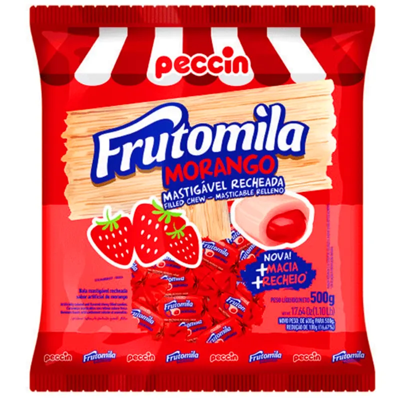 bala-frutomila-morango-500g-peccin-13388-1 Bala Frutomila Morango 500g - Peccin - Imagem 1
