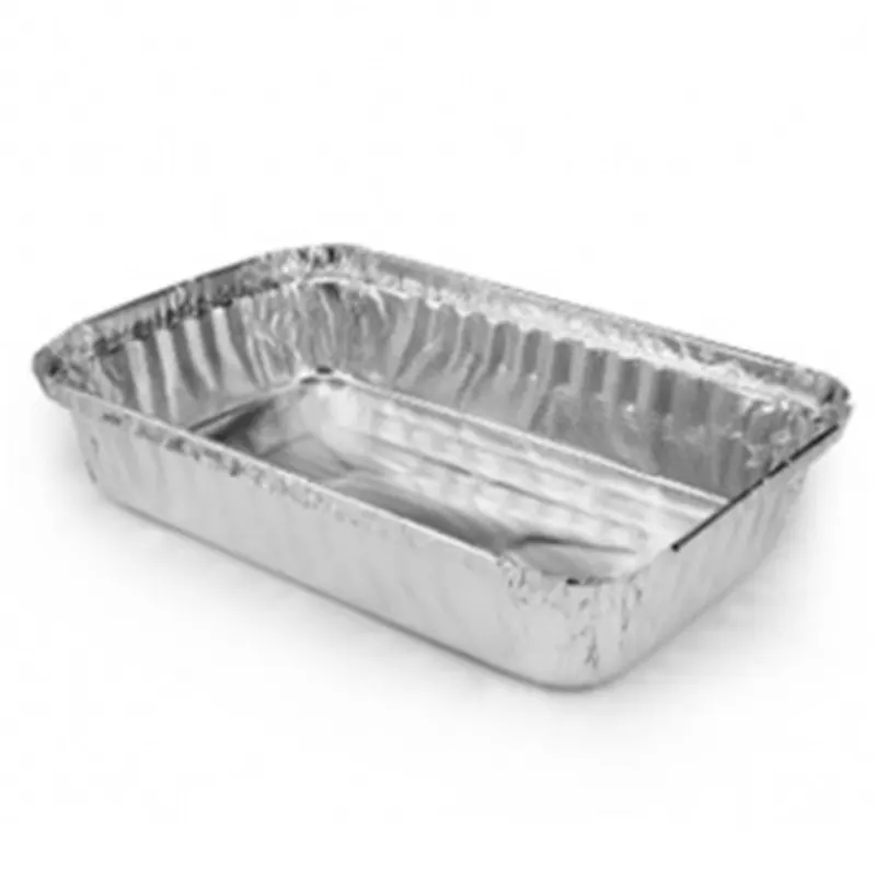 bandeja-de-aluminio-m131-750ml-c-10-unidades-mello-15358 Kit C/10 Bandejas De Alumínio 750ml Mello M131 C/Tampa Papel - Imagem 1