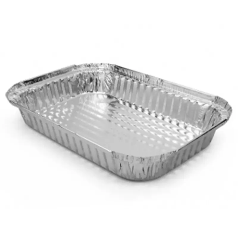 bandeja-de-aluminio-m184-1500ml-c-10-unidades-mello-15362 Kit C/10 Bandejas Alumínio 1500ml Mello M184 C/Tampa Papel - Imagem 1