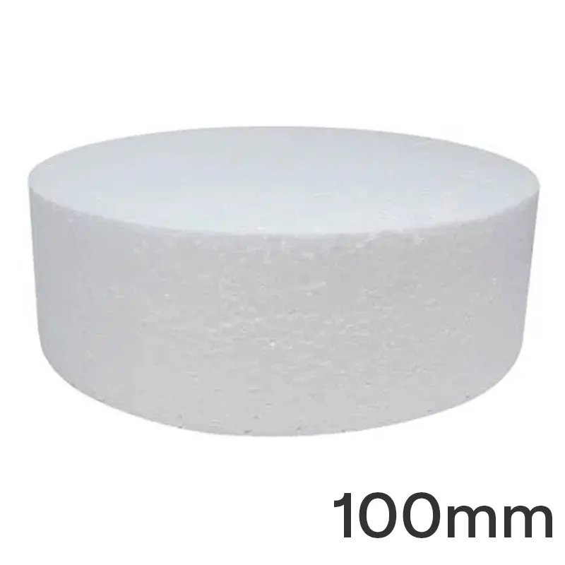 bolo-falso-de-isopor-redondo-100mm-7633 Bolo Falso Base De Isopor Redondo 100x100mm - Imagem 1