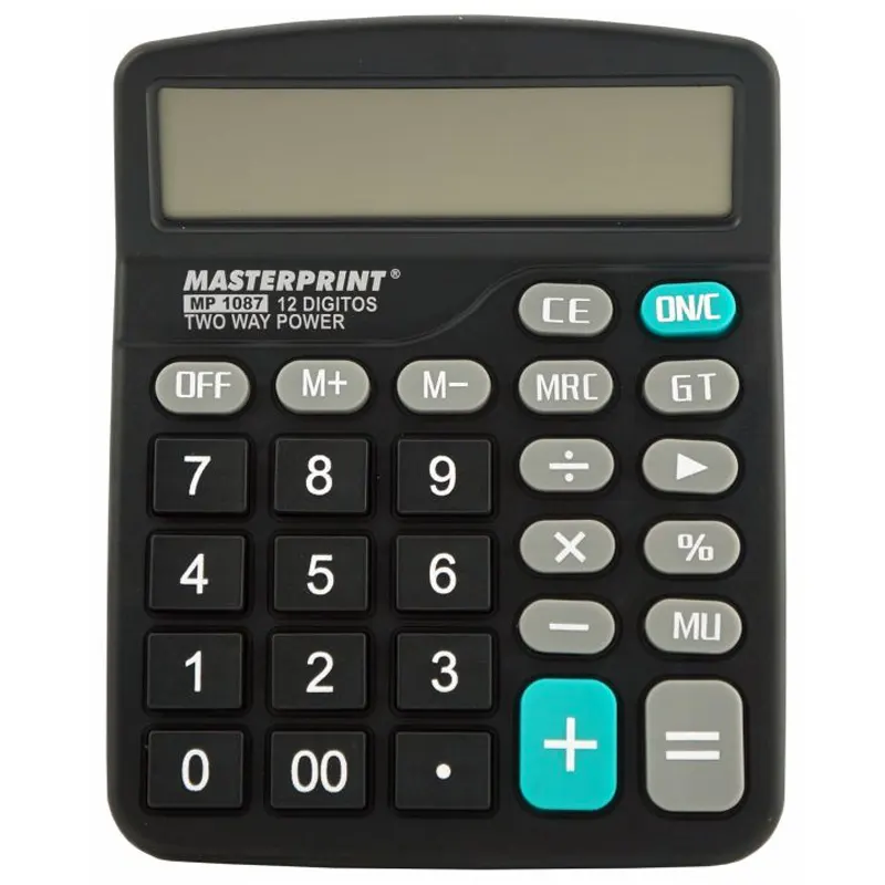 calculadora-eletronica-12-dig-mp1087-masterprint-8078 Calculadora Eletrônica 12 Dígitos Masterprint MP1087 - Imagem 1
