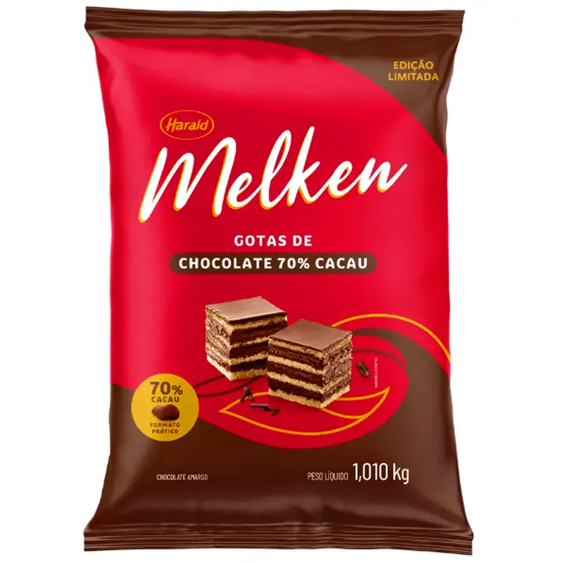 chocolate-puro-gotas-70-cacau-melken-1010kg-harald-6952 Chocolate Puro Gotas 70% Cacau Melken 1,010kg - Harald - Imagem 1