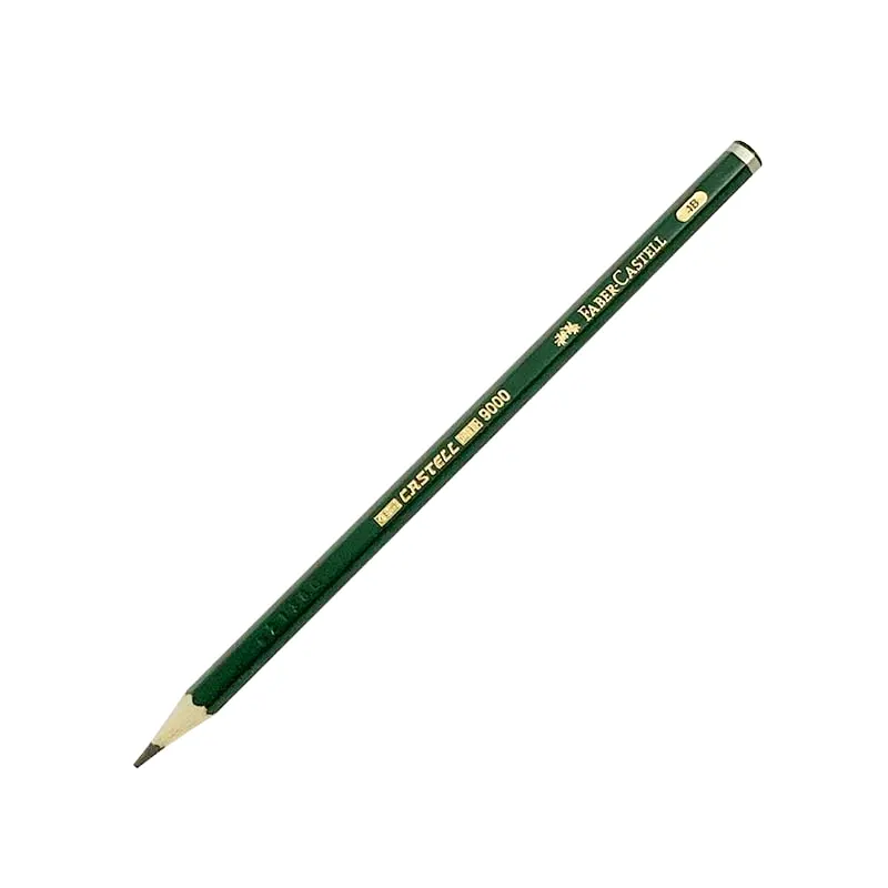 ecolapis-grafite-preto-tecnico-9000-4b-faber-castell-7891360495574 EcoLápis Grafite Preto Técnico 9000 4B - Faber-Castell - Imagem 1