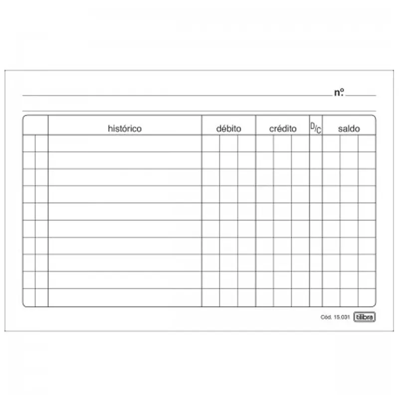 ficha-conta-corrente-n-2a-4x6-c-100-folhas-tilibra-17403 Ficha Conta Corrente 4x6 (N.2A) C/100 Folhas - Tilibra - Imagem 1