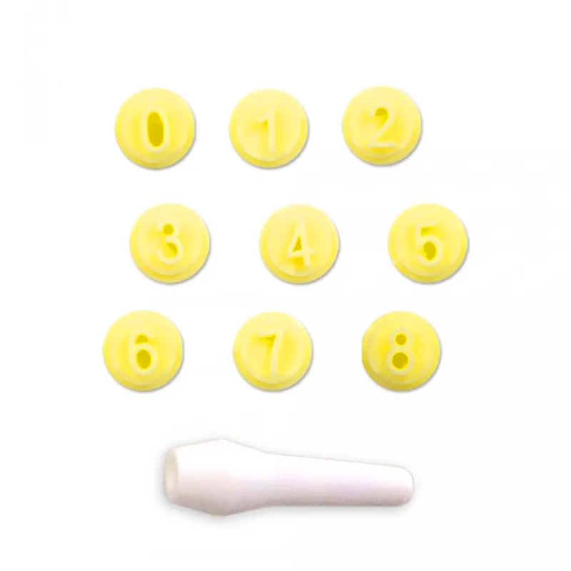 kit-carimbos-docinho-numeros-amarelo-bluestar-17211 Kit Carimbos Docinho Números Amarelo - BlueStar - Imagem 1