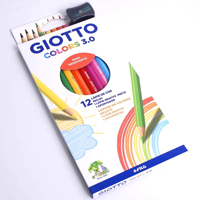 Lápis De Cor 12 Cores +Lápis Grafite +Apontador Colors 3.0 - Giotto - Imagem 2