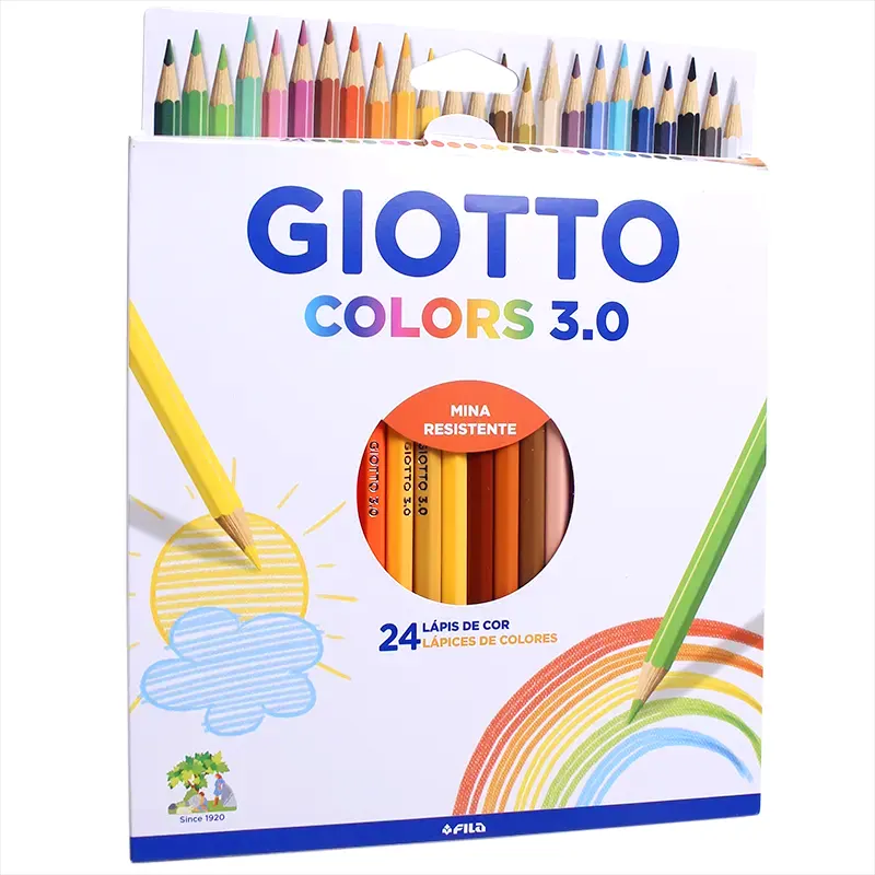 lapis-de-cor-24-cores-colors-3-0-giotto-6452-1 Lápis De Cor 24 Cores Colors 3.0 - Giotto - Imagem 1
