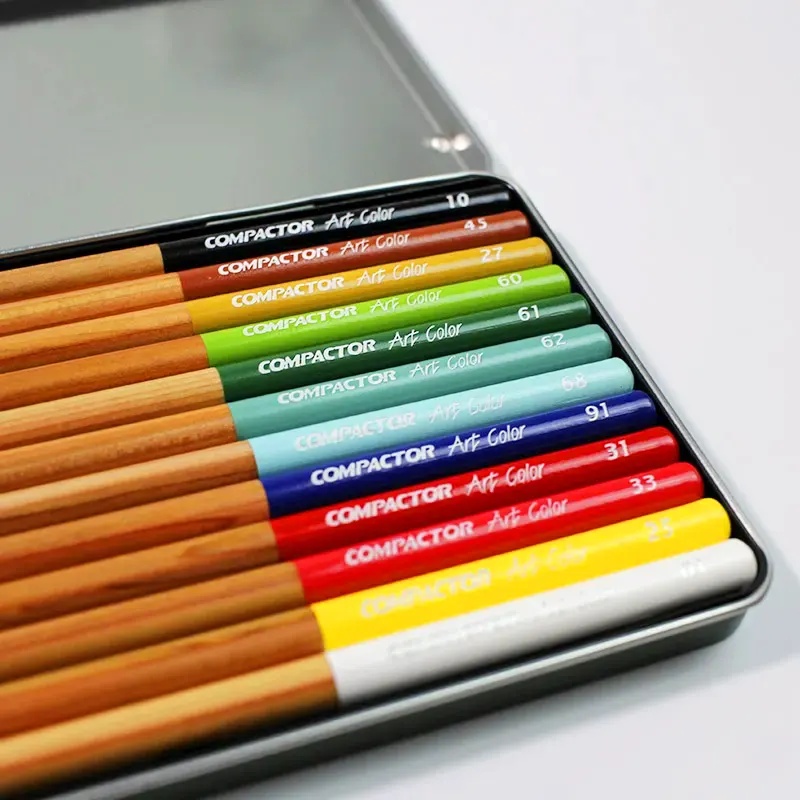 Lápis De Cor Profissional Art Color 12 Cores - Compactor - Imagem 4