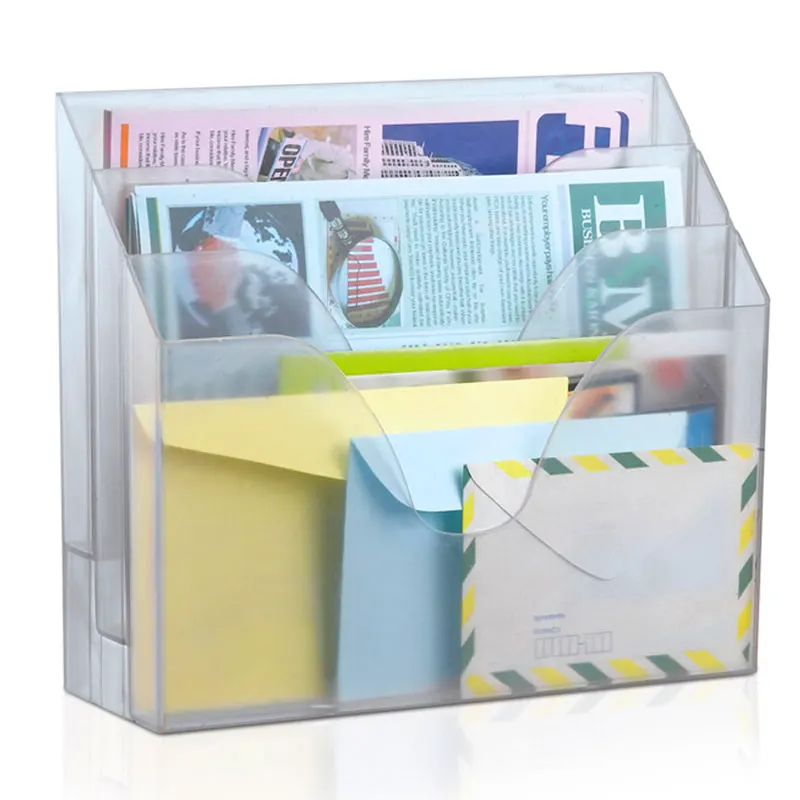 organizador-triplo-office-waleu-horizontal-17075-cristal Organizador Triplo Office Horizontal - Maxcril - Imagem 1