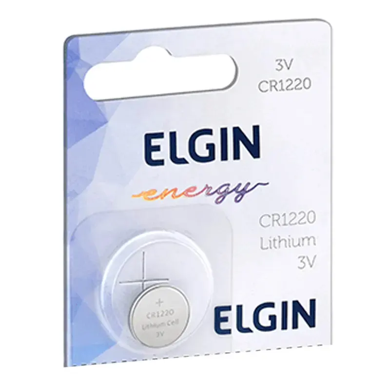 pilha-bateria-botao-cr1220-3v-lithium-unidade-elgin-13790 Pilha Bateria Botão CR1220 3V Lithium Unidade - Elgin - Imagem 1