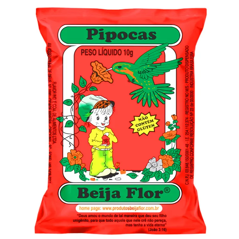 pipoca-doce-10g-c-10-unidades-beija-flor-8117 PCT C/10 Pipocas Doce 10g - Beija Flor - Imagem 1