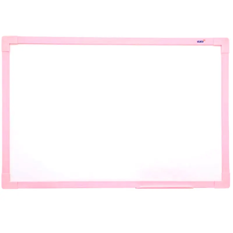 quadro-branco-60x40cm-moldura-madeira-colors-rosa-stalo-13935-3 Quadro Branco 60x40cm Moldura Madeira Colors Rosa - Stalo - Imagem 1
