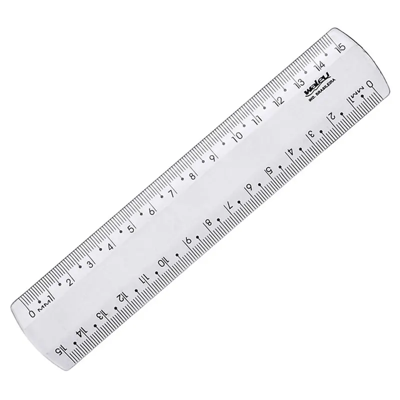 regua-15cm-cristal-waleu-new-line Régua 15cm Cristal Acrílica New Line - Maxcril - Imagem 1