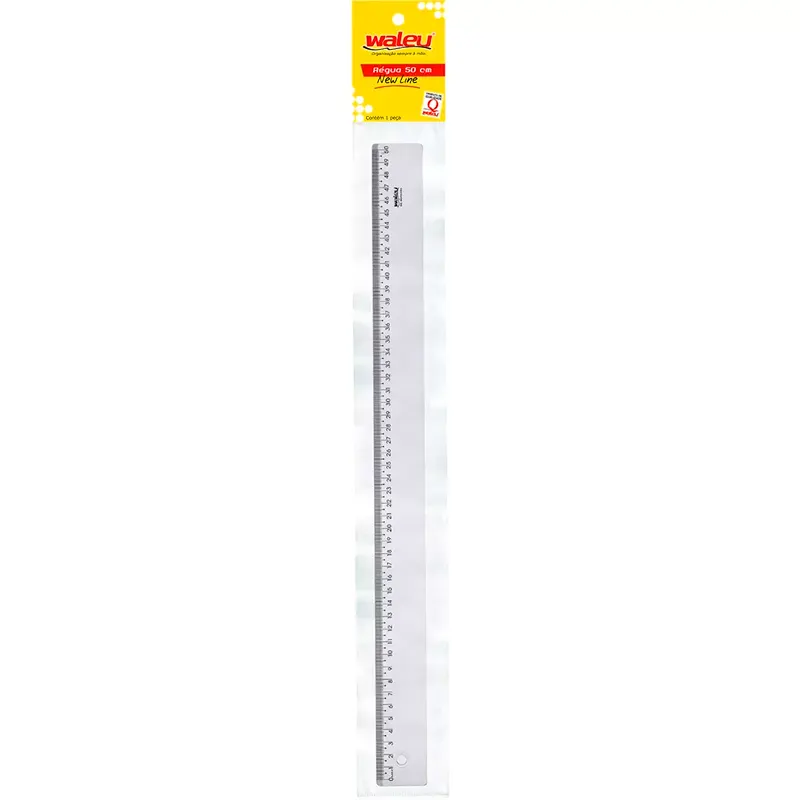regua-50cm-acrilica-new-line-cristal-waleu-10252-1 Régua 50cm Cristal Acrílica New Line - Maxcril - Imagem 1