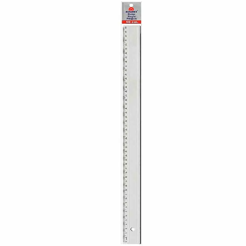 regua-acrilica-transparente-50cm-acrimet-15124-1 Régua Acrílica Transparente 50cm - Acrimet - Imagem 1