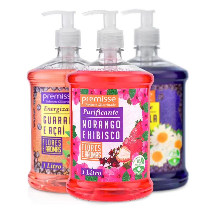 sabonete-liquido-biodegradavel-flores-e-aromas-1-litro-premisse-16997 Sabonete Líquido Biodegradável Flores e Aromas 1 Litro - Premisse - Imagem 1