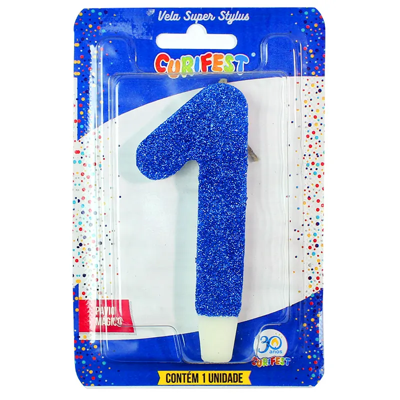 vela-de-aniversario-curifest-super-stylus-azul-16422 Vela De Aniversário Curifest Super Stylus Azul - Imagem 1