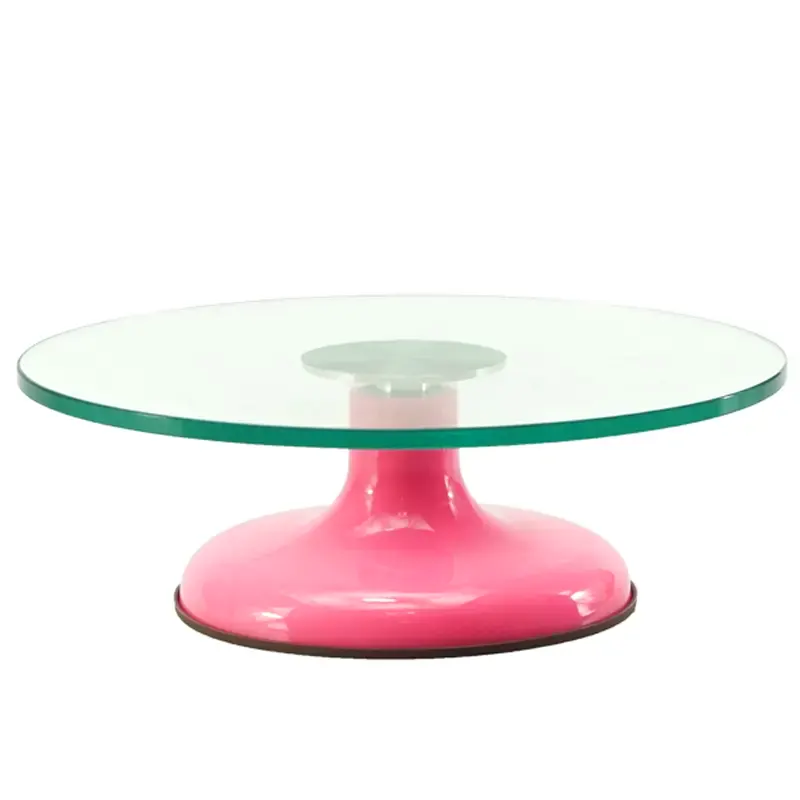bailarina-de-vidro-prato-giratorio-30cm-rosa-prime-chef-7590-2 Bailarina De Vidro Prato Giratório 30cm - Prime Chef - Imagem 1