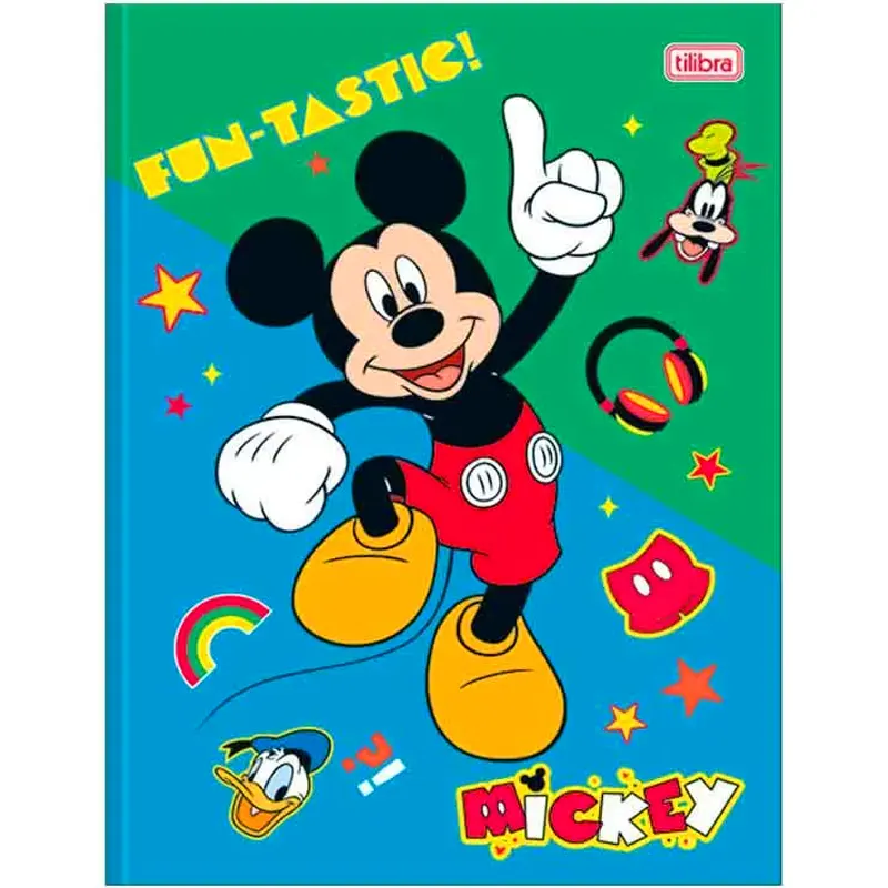 caderno-brochura-1-4-mickey-com-80-folhas-tilibra-2 Caderno Brochura 1/4 Mickey C/80 Folhas Tilibra - Imagem 1