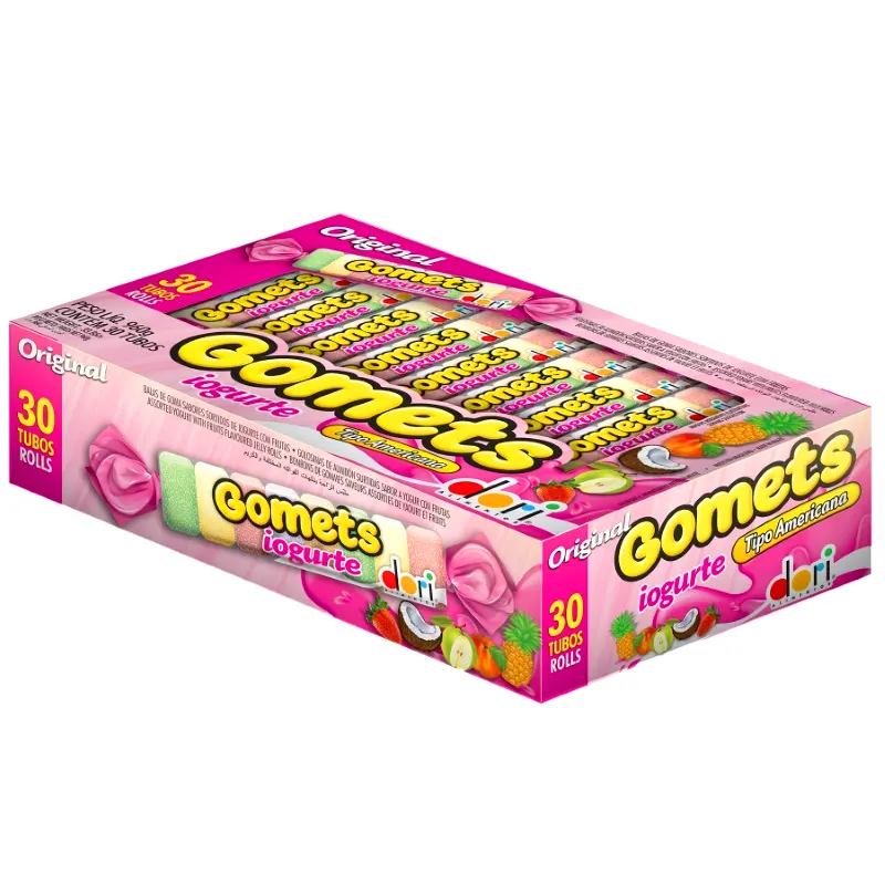 C-30-Gomets-Goma-Tubo-Iogurte-32g-Dori 30 Gomets Goma Tubo Iogurte 32g - Dori - Imagem 1