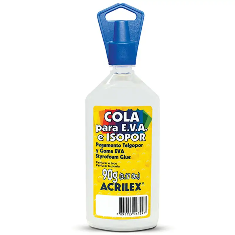 Cola-Para-E-V-A-e-Isopor-90g-Acrilex Cola Para E.V.A e Isopor 90g - Acrilex - Imagem 1
