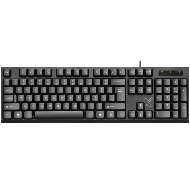 Teclado-Universitário-Com-Fio-USB2-0-Maxprint Teclado Universitário Com Fio USB 2.0 - Maxprint - Imagem 1