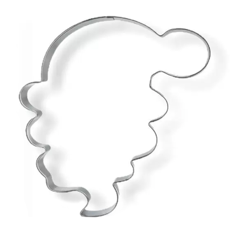 Cortador de Inox Rosto Papai Noel 8 cm Cortador De Inox Rosto Papai Noel 8cm - Kafstar - Imagem 1