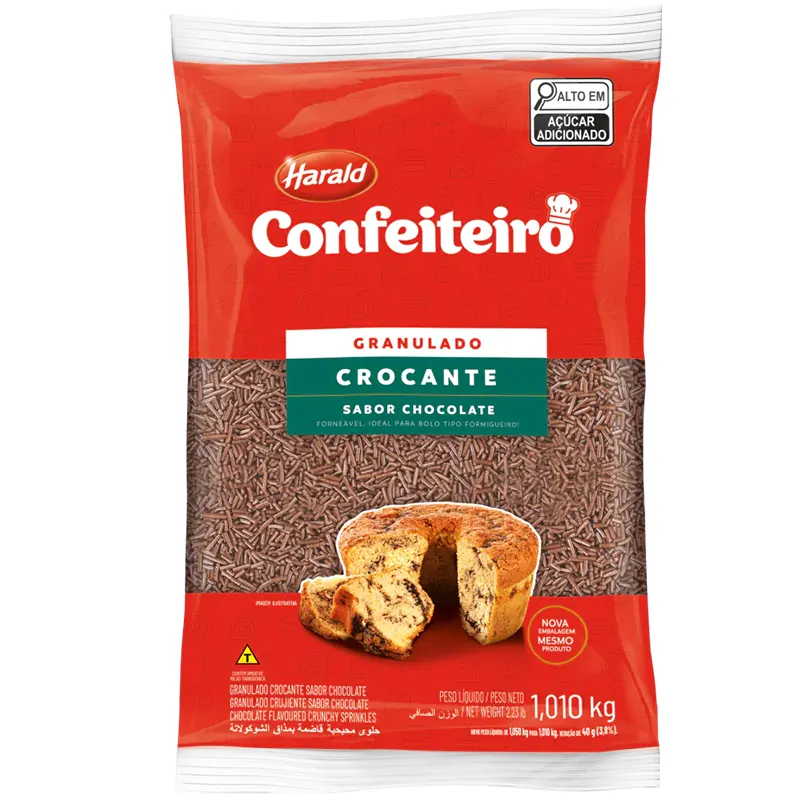 granulado-crocante-chocolate-1050kg-confeiteiro-harald-10849-2 Granulado Crocante Chocolate 1,050kg Confeiteiro - Harald - Imagem 1