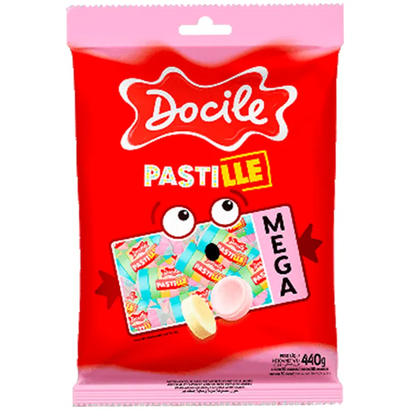 Bala-Tipo-Pastilha-Mega-440g-Docile-2 Bala Tipo Pastilha Mega 440g - Docile - Imagem 1