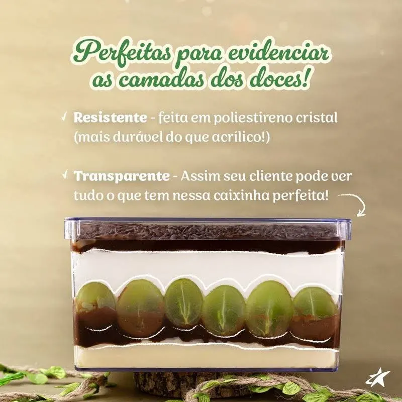 Cake-Box-Quadrada-C-Tampa-Cristal-1,5L-BlueStar Cake Box Quadrada C/Tampa Cristal 1,5 Litro - BlueStar - Imagem 1
