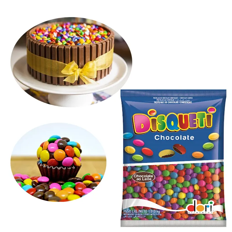Chocolate-Disqueti-1,010kg-Confeti-Dori Chocolate Disqueti 1,010kg Confeti - Dori - Imagem 1