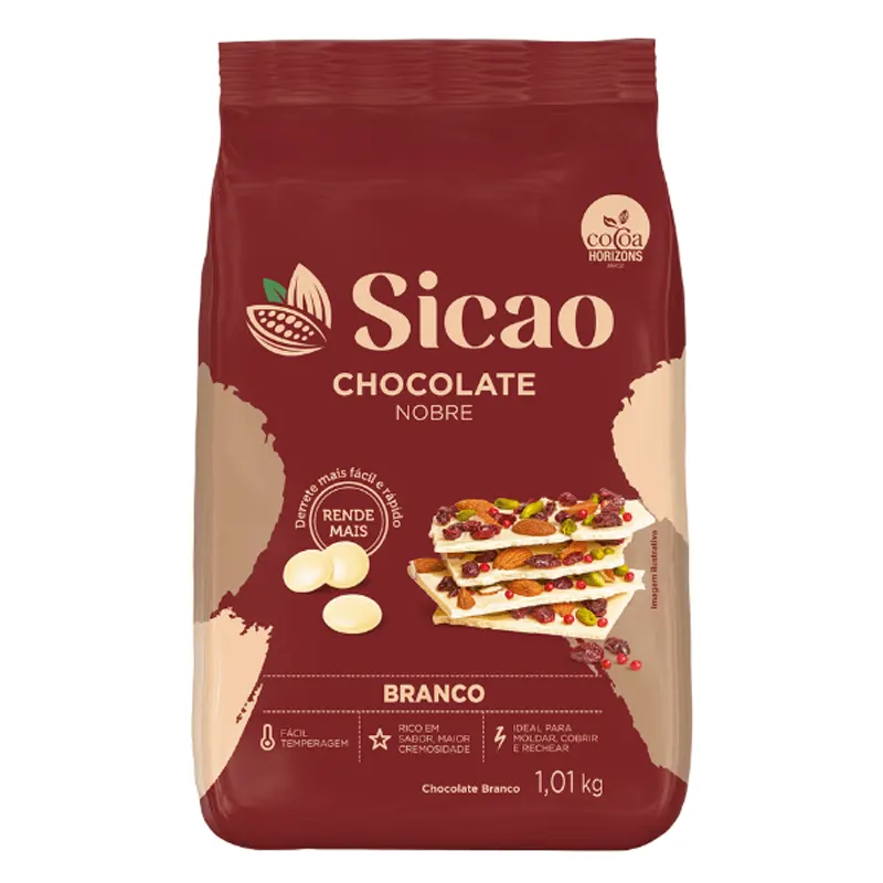 Chocolate-Nobre-Em-Gotas-Branco-Gold-1,01kg-Sicao-1 Chocolate Nobre Em Gotas Branco Gold 1,01kg - Sicao - Imagem 1