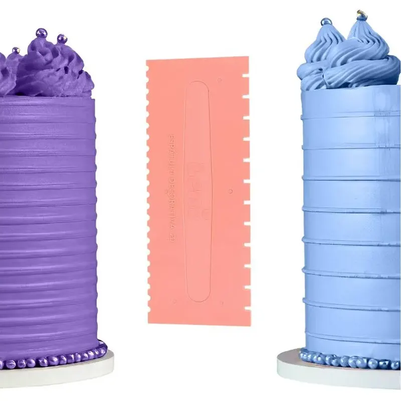 Espátula-Decorativa-20-Leni-BlueStar Espátula Decorativa P/ Bolo 20 Leni Rosa - BlueStar - Imagem 1