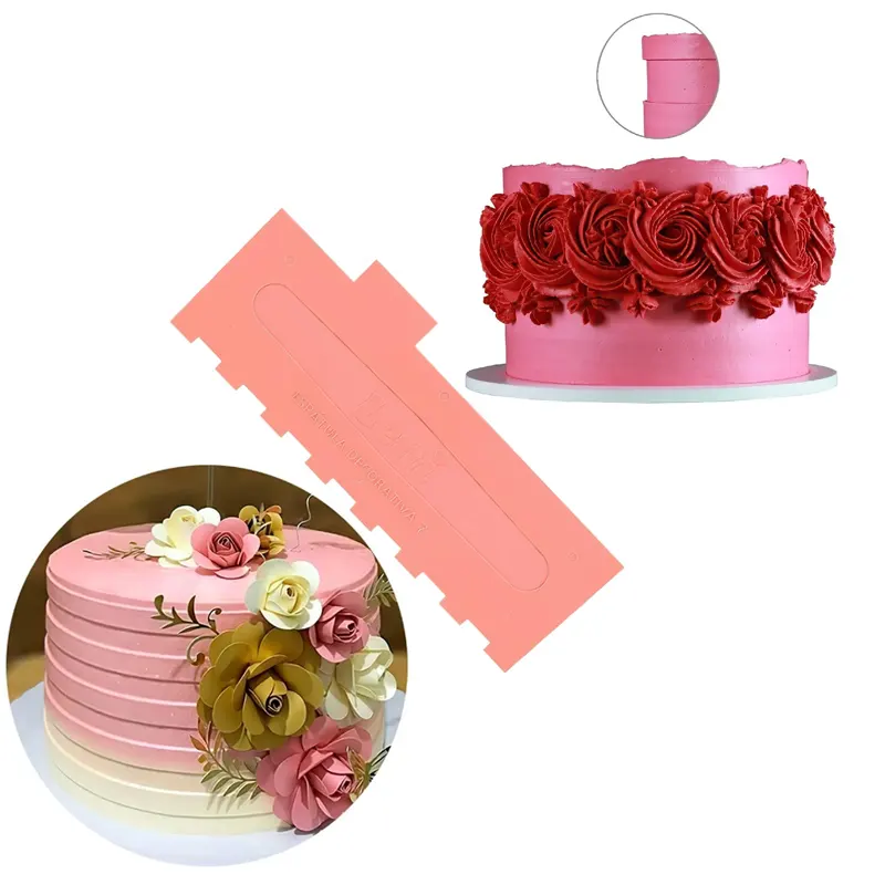 Espátula-Decorativa-7-Leni-BlueStar Espátula Decorativa P/ Bolo 7 Leni Rosa - BlueStar - Imagem 1