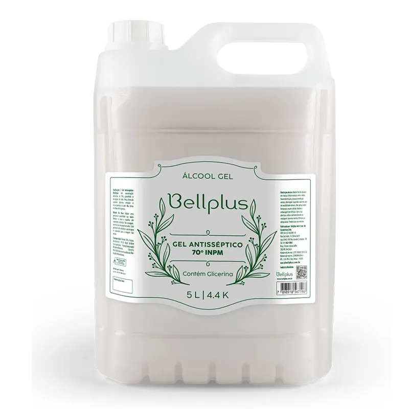 Álcool-em-Gel-Antisséptico-5-Litros-Bellplus Álcool Em Gel Antisséptico 5 Litros - Bellplus - Imagem 1