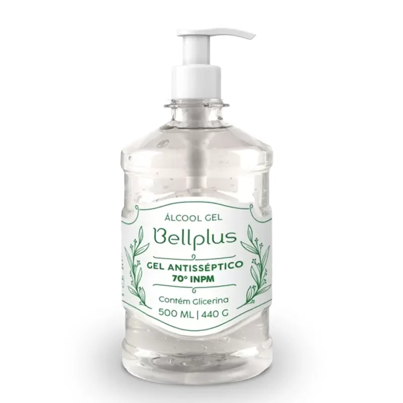 Álcool-em-Gel-Antisséptico-500ml-Válvula-Bellplus Álcool Em Gel Antisséptico 500ml Válvula - Bellplus - Imagem 1