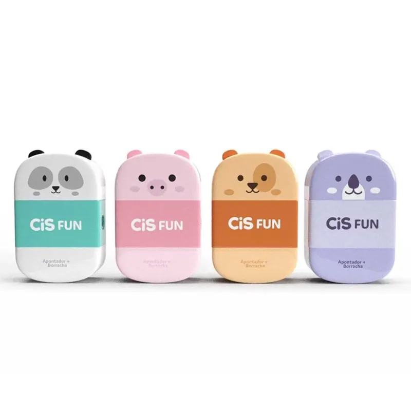 Apontador-Com-Depósito-+-Borracha-Criatic-Fun-Sortidas-CiS-4 Apontador Com Depósito + Borracha Criatic Fun Sortidas- CiS - Imagem 1